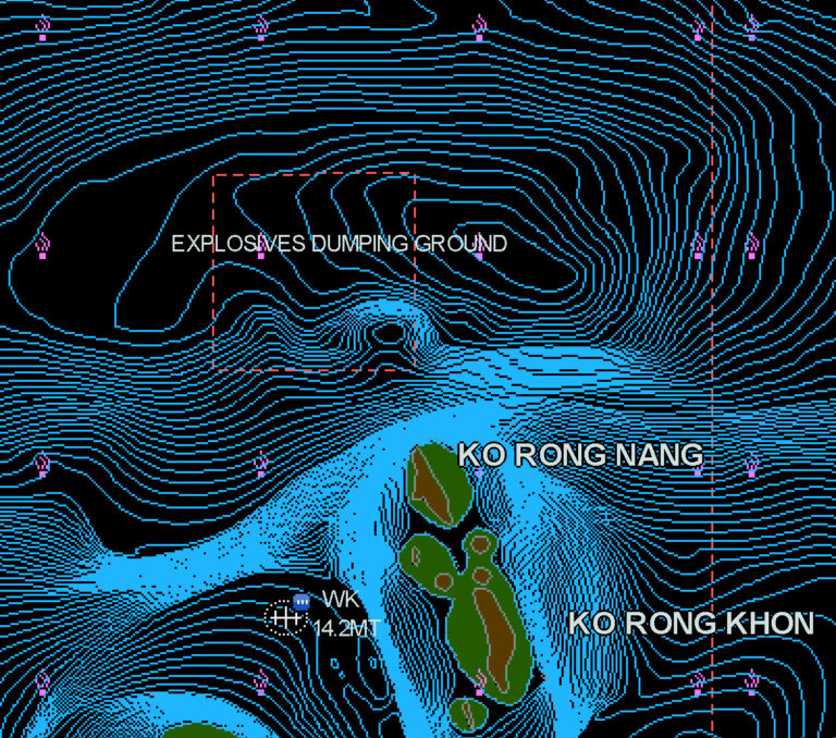 Samaesan Hole: Map - Tec Diving in Pattaya